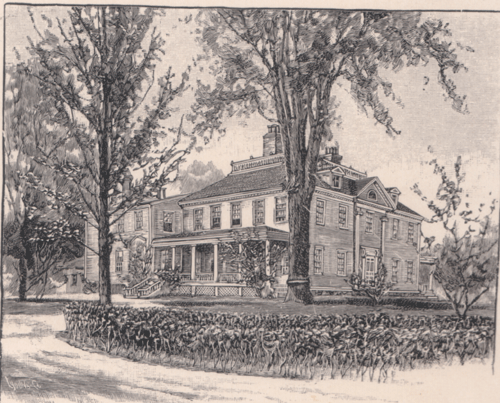 Drawing of Longfellow House